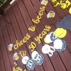 50th Birthday Party Supplies - Cheers & Beers